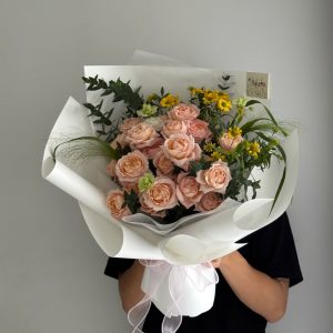 Bó Hoa Hồng Juliet Hồng Cam