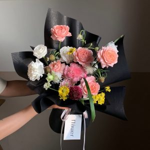 Bó Hoa Hồng Mix Tone Hồng Trắng