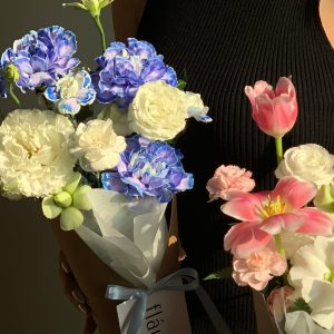 Chậu Hoa Cầm Tay Tone Xanh